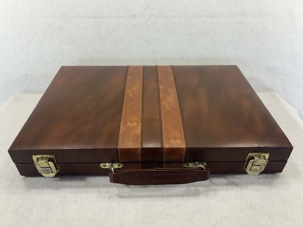 Vintage Backgammon Portable Briefcase 70s